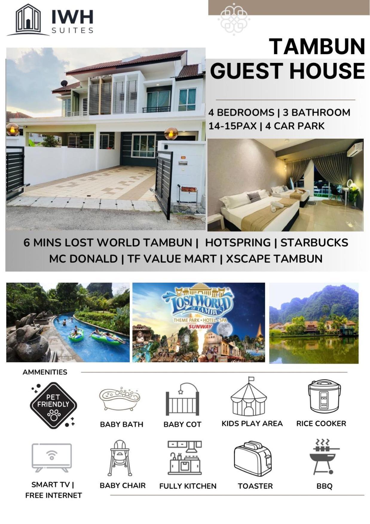 Ipoh Sunway Onsen Suites And Tambun Guesthouse , 3-14Pax 2Parking By Iwh Exterior photo